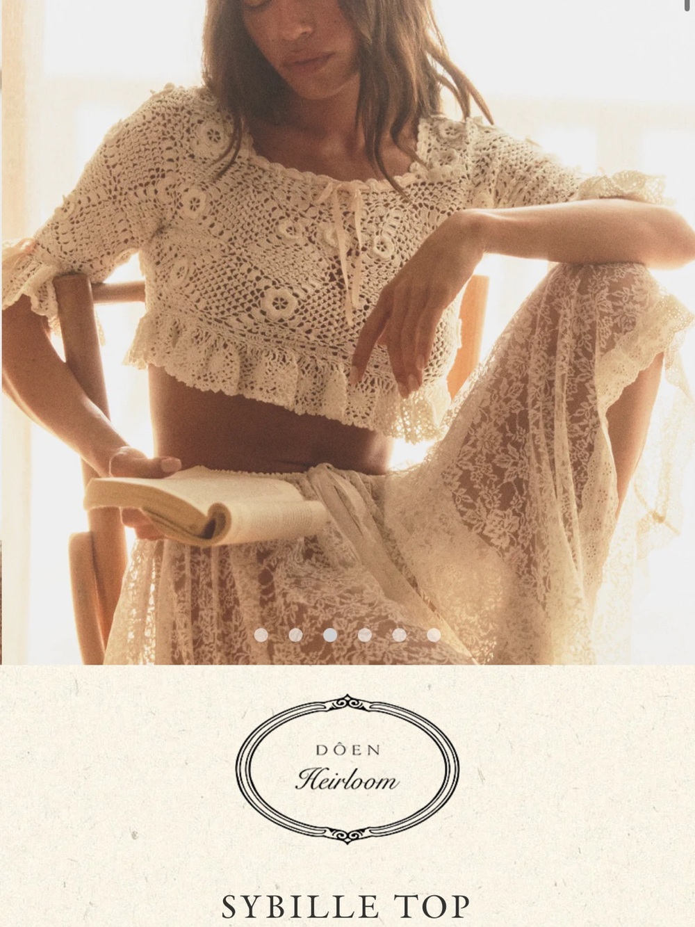 SYBILLE TOP -- PEARL - Picture 2 of 3